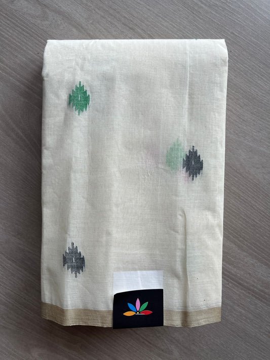 Handloom Fine Cotton Jamdani Saree -28235