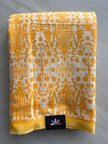 Printed Fine Mul Cotton Saree - 32216