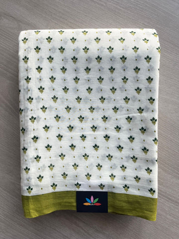 Printed Fine Mul Cotton Saree - 32217