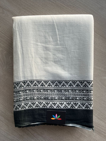 Printed Fine Mul Cotton Saree - 32220