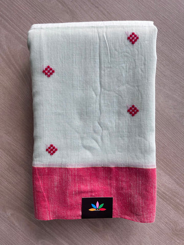 Handloom Bengal Soft Cotton Saree - 33211