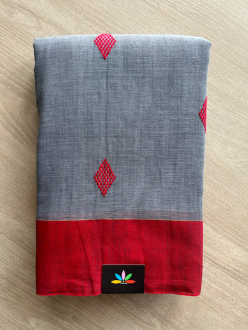 Handloom Bengal Soft Cotton Saree - 33217