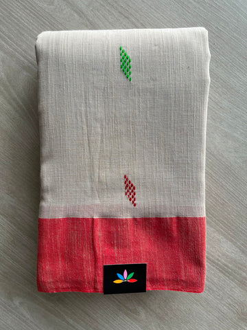 Handloom Bengal Soft Cotton Saree - 33220