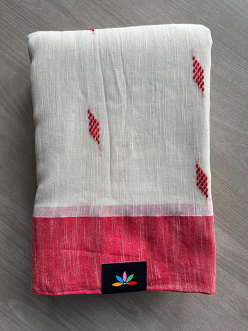 Handloom Bengal Soft Cotton Saree - 33221