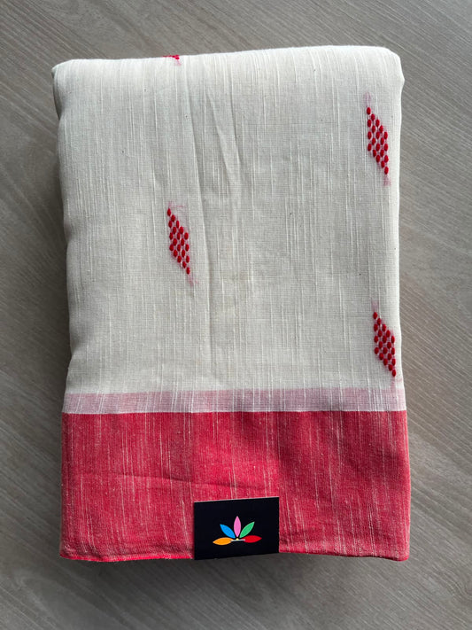 Handloom Bengal Soft Cotton Saree - 33221