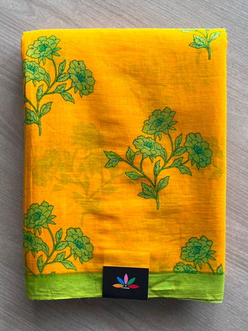 Printed Fine Mul Cotton Saree - 33286
