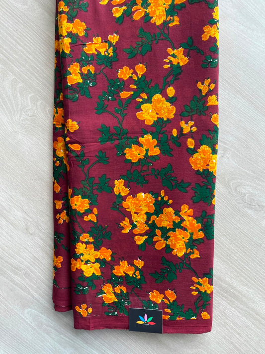 Printed Fine Mul Cotton Saree - 33287