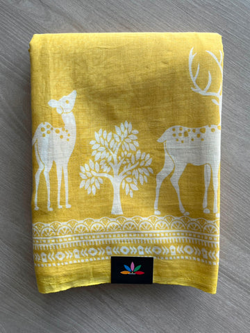 Printed Fine Mul Cotton Saree - 33289