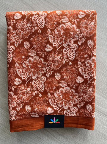Printed Fine Mul Cotton Saree - 33292