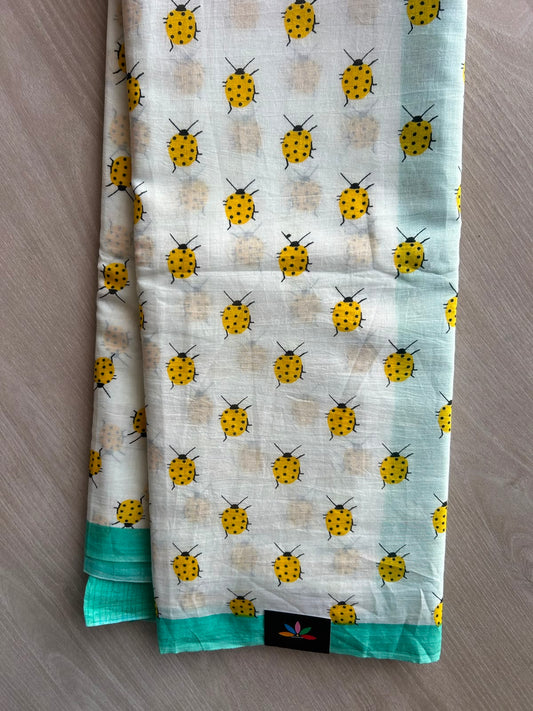 Printed Fine Mul Cotton Saree - 33294