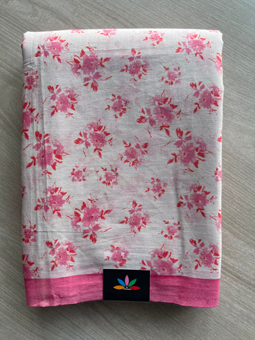Printed Fine Mul Cotton Saree - 33298