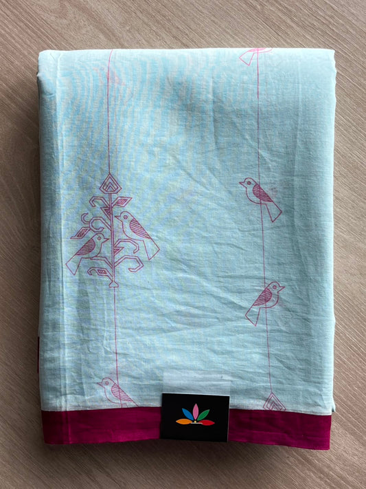 Printed Fine Mul Cotton Saree - 33300