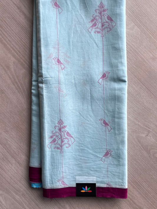 Printed Fine Mul Cotton Saree - 33300