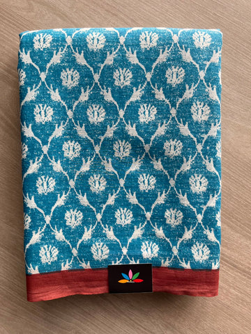 Printed Fine Mul Cotton Saree - 33302