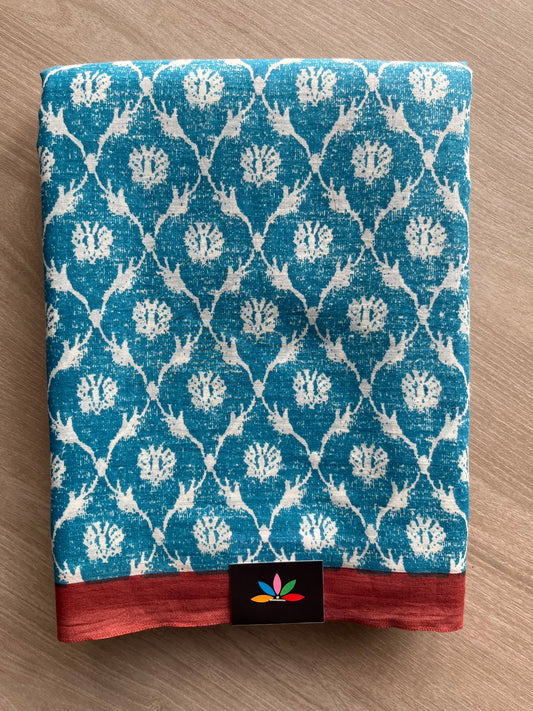 Printed Fine Mul Cotton Saree - 33302