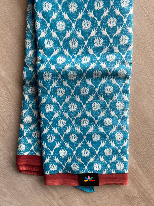 Printed Fine Mul Cotton Saree - 33302