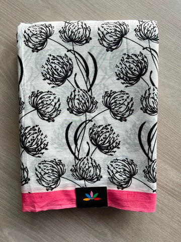 Printed Fine Mul Cotton Saree - 33303