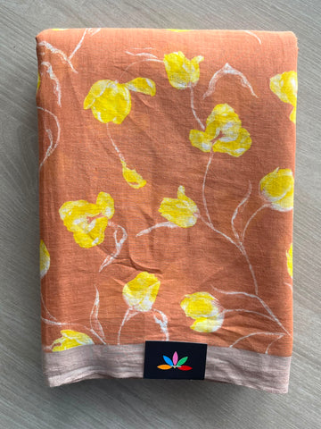 Printed Fine Mul Cotton Saree - 33946