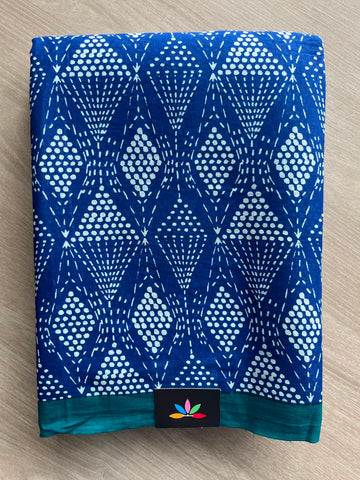 Printed Fine Mul Cotton Saree - 33949