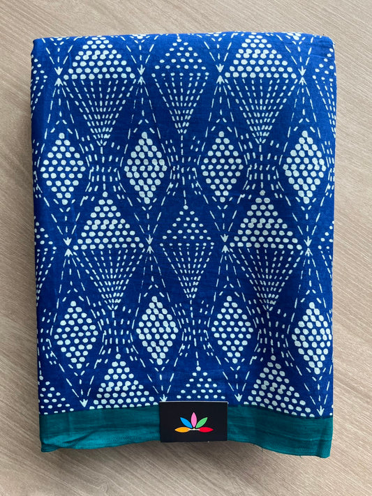 Printed Fine Mul Cotton Saree - 33949