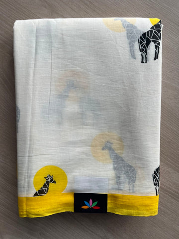 Printed Fine Mul Cotton Saree - 33951