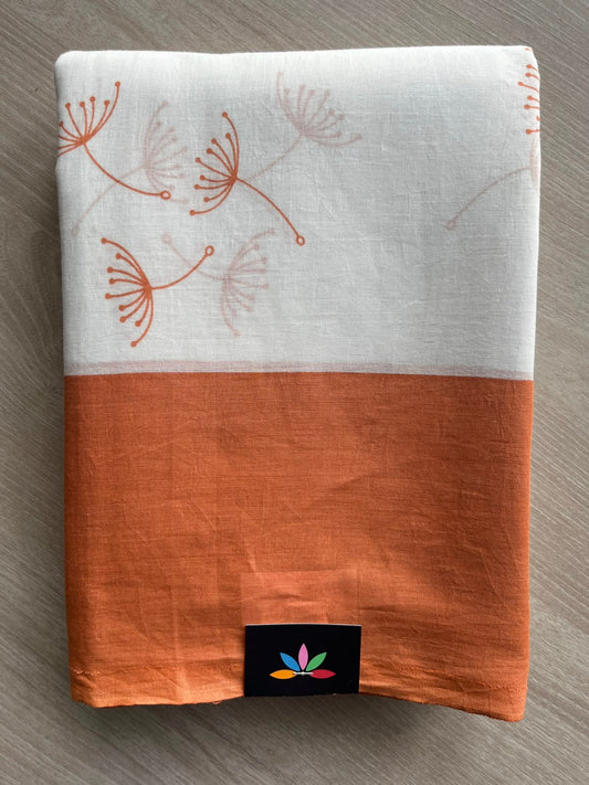 Printed Fine Mul Cotton Saree - 33952
