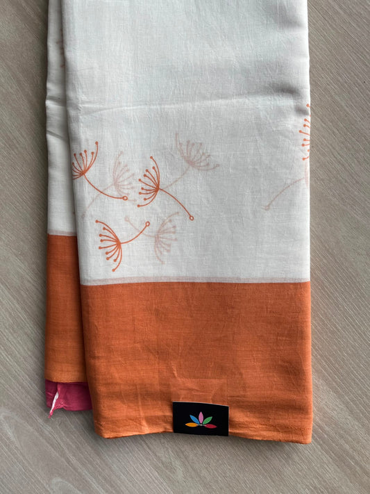 Printed Fine Mul Cotton Saree - 33952