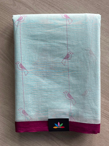 Printed Fine Mul Cotton Saree - 33954