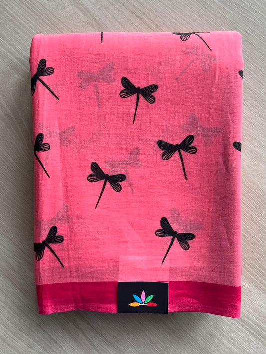 Printed Fine Mul Cotton Saree - 33955