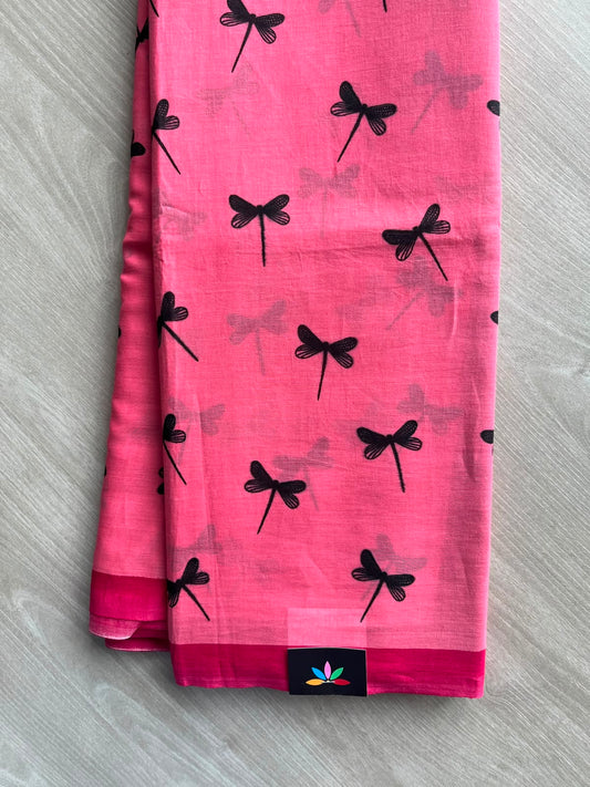 Printed Fine Mul Cotton Saree - 33955