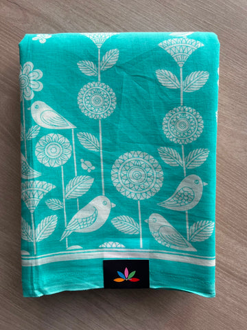 Printed Fine Mul Cotton Saree - 33958
