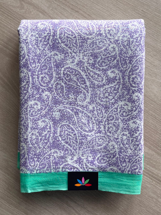 Printed Fine Mul Cotton Saree - 33959
