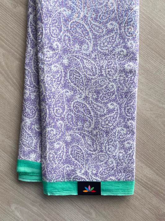 Printed Fine Mul Cotton Saree - 33959