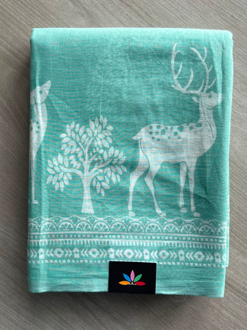 Printed Fine Mul Cotton Saree - 33960