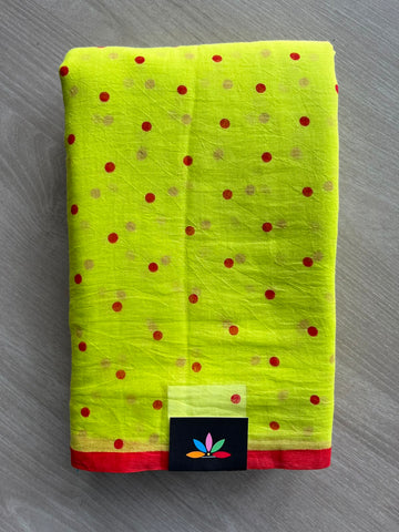 Printed Mul Cotton Saree (Without blouse) - 33965