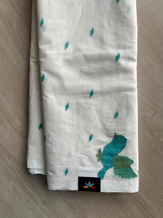 Handloom Bengal Soft Cotton Jamdani Saree - 33969