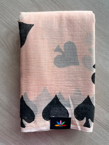 Printed Mul Cotton Saree (Without Blouse) - 34978