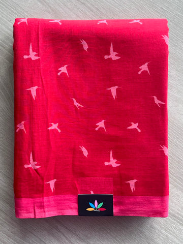 Printed Fine Mul Cotton Saree - 34984