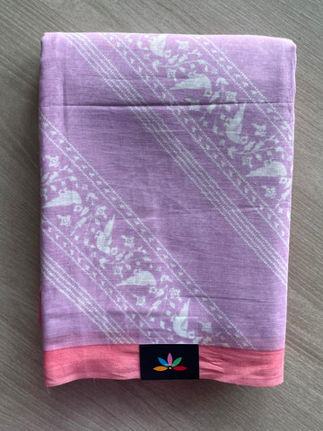 Printed Fine Mul Cotton Saree - 34990
