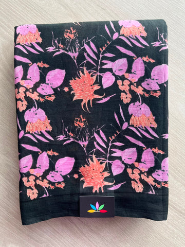 Printed Fine Mul Cotton Saree - 34993