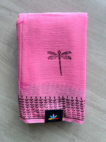 Printed Mul Cotton Saree (Without Blouse) - 35371