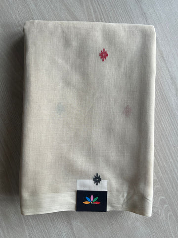 Handwoven Bengal Soft Cotton Jamdani Saree-28790