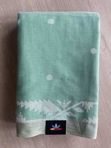 Handwoven Bengal Soft Cotton Jamdani Saree-28791