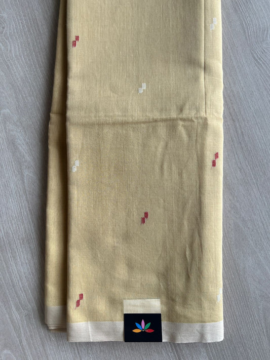 Handwoven Bengal Soft Cotton Jamdani Saree-28795