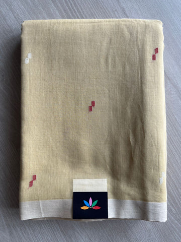 Handwoven Bengal Soft Cotton Jamdani Saree-28795