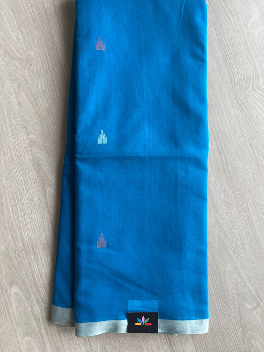 Handwoven Bengal Soft Cotton Jamdani Saree-28796