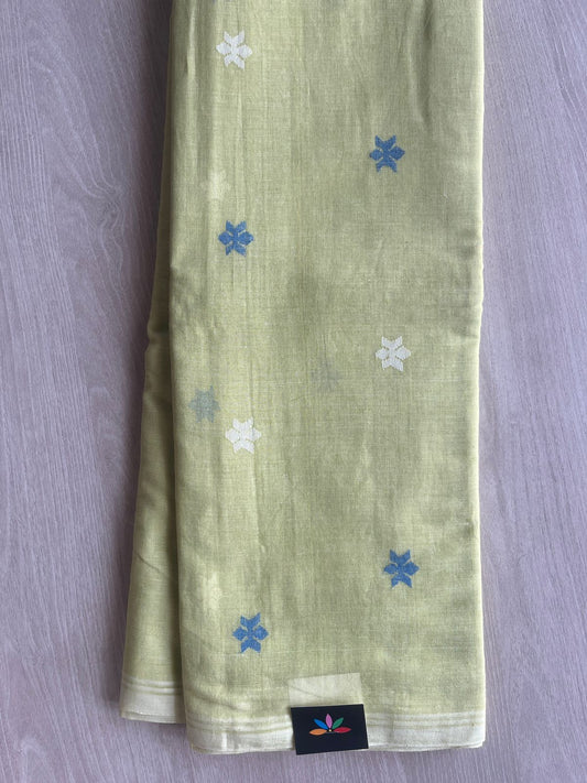 Handwoven Bengal Soft Cotton Jamdani Saree-28797