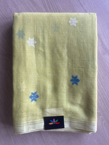 Handwoven Bengal Soft Cotton Jamdani Saree-28797