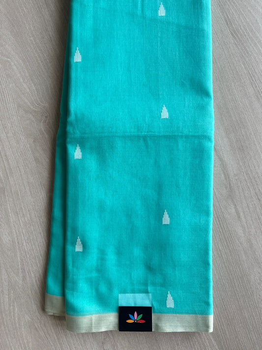 Handwoven Bengal Soft Cotton Jamdani Saree-28798