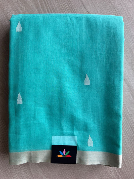 Handwoven Bengal Soft Cotton Jamdani Saree-28798